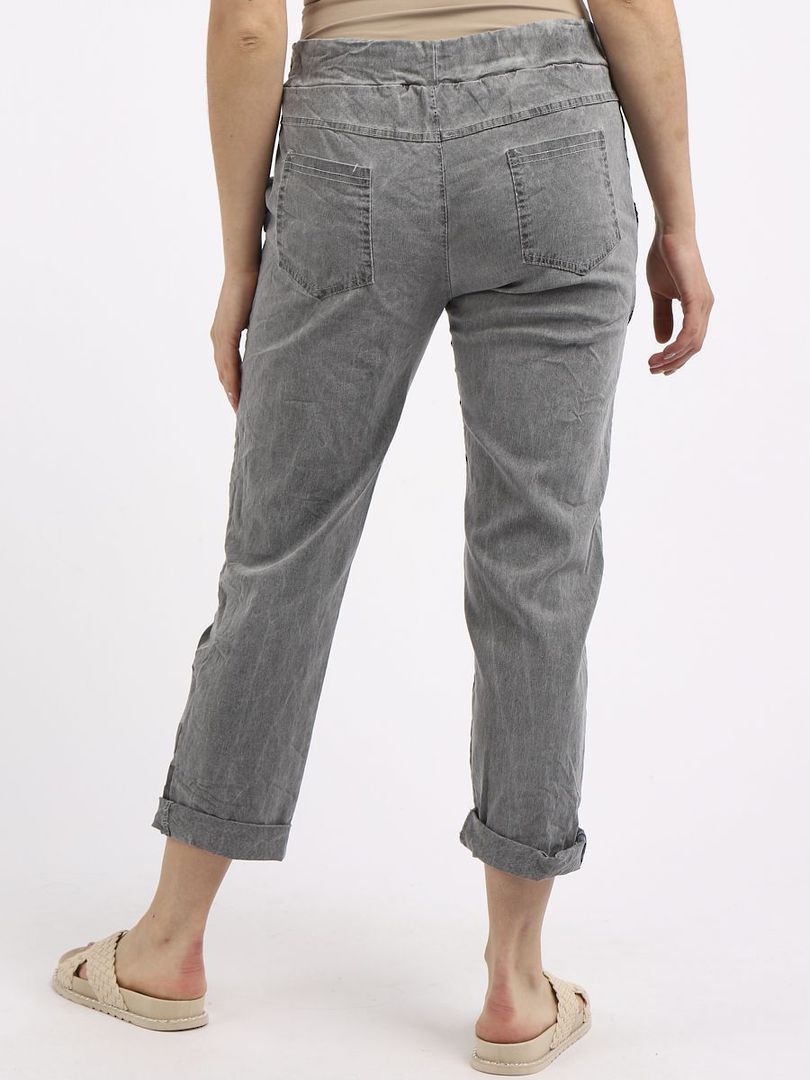 Camo Side Stripe Trousers Grey image 2